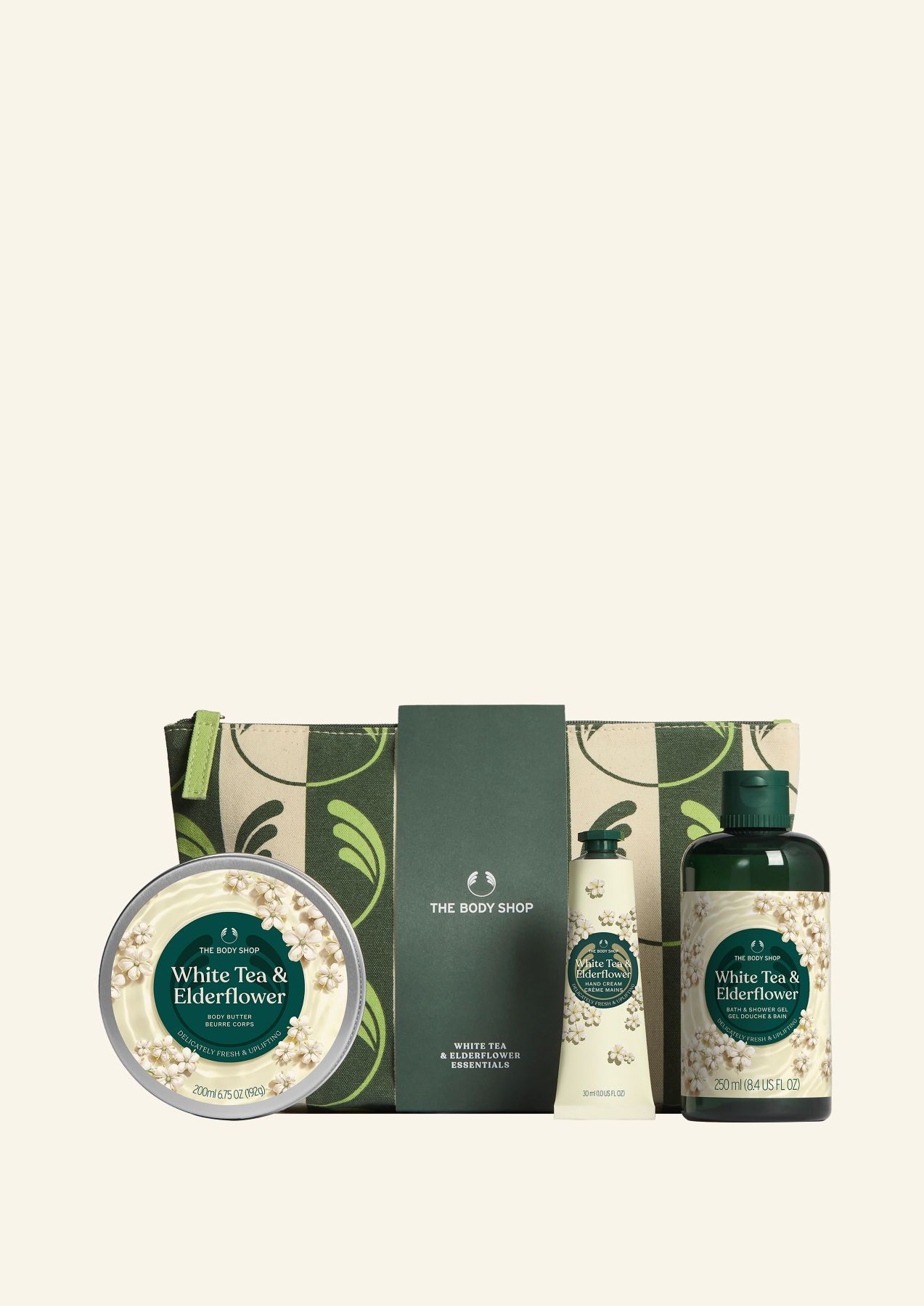 Darilnih Komplet White Tea & Elderflower Essentials
