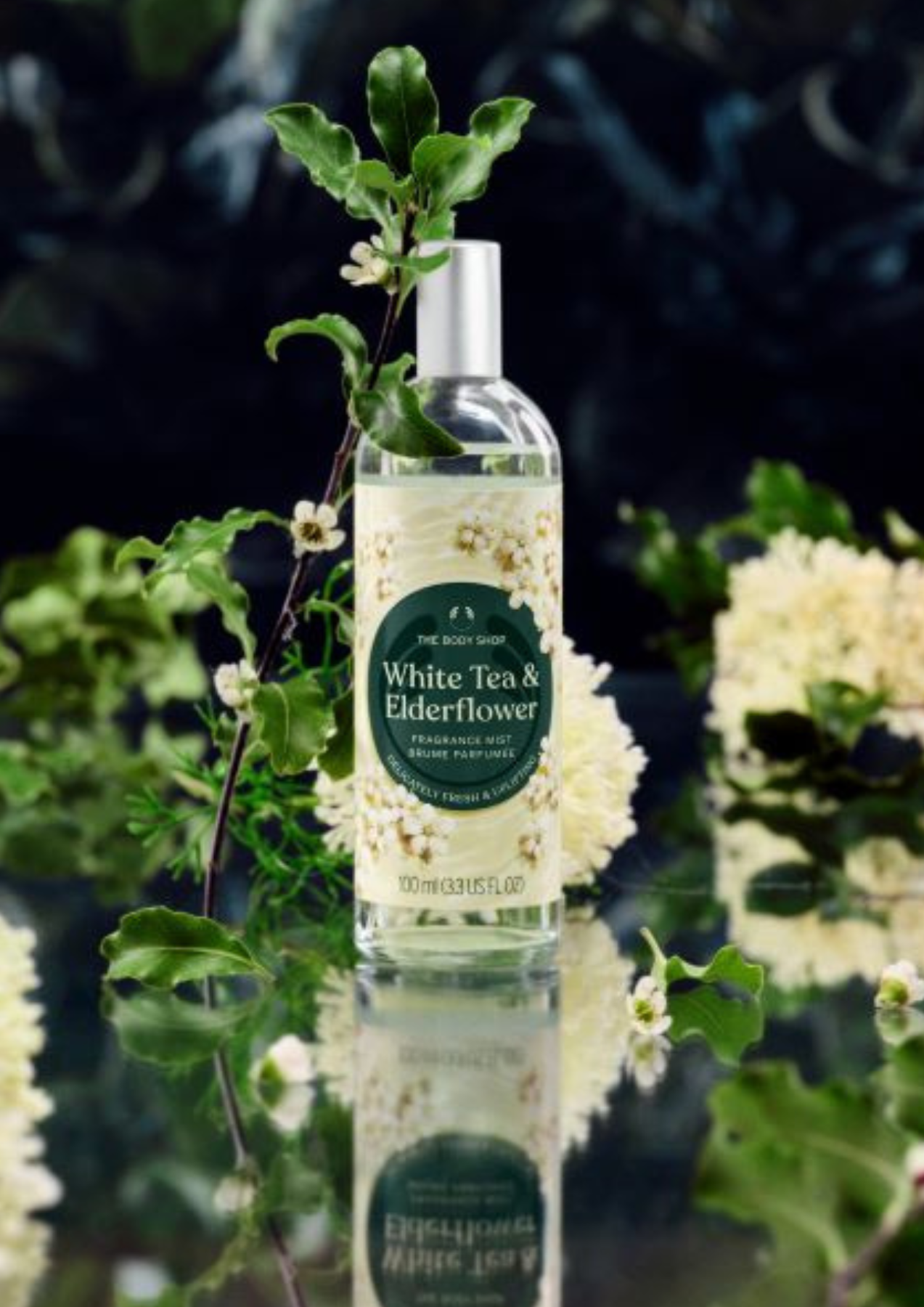 White Tea & Elderflower sprej za telo 100 ml
