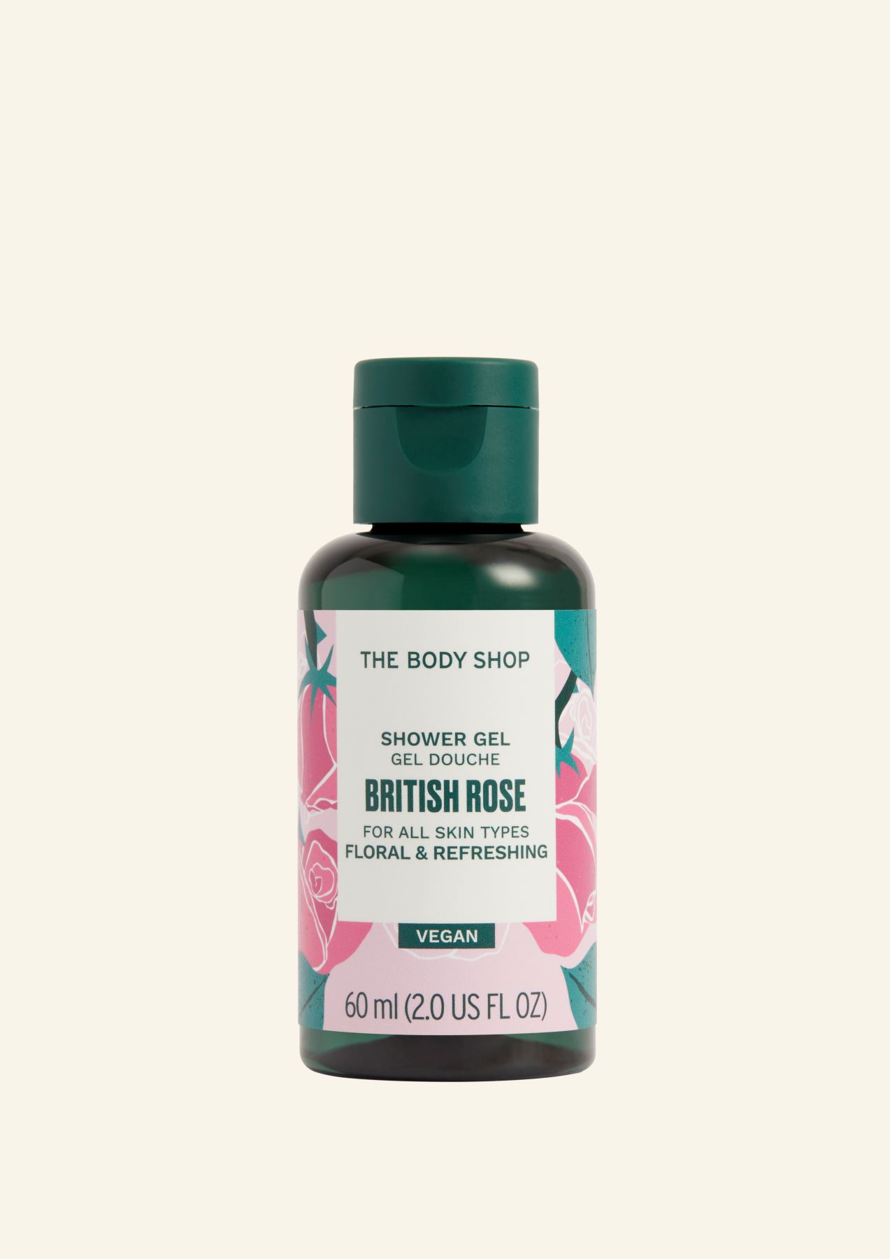 Britanski gel za prhanje z vrtnico 60 ml