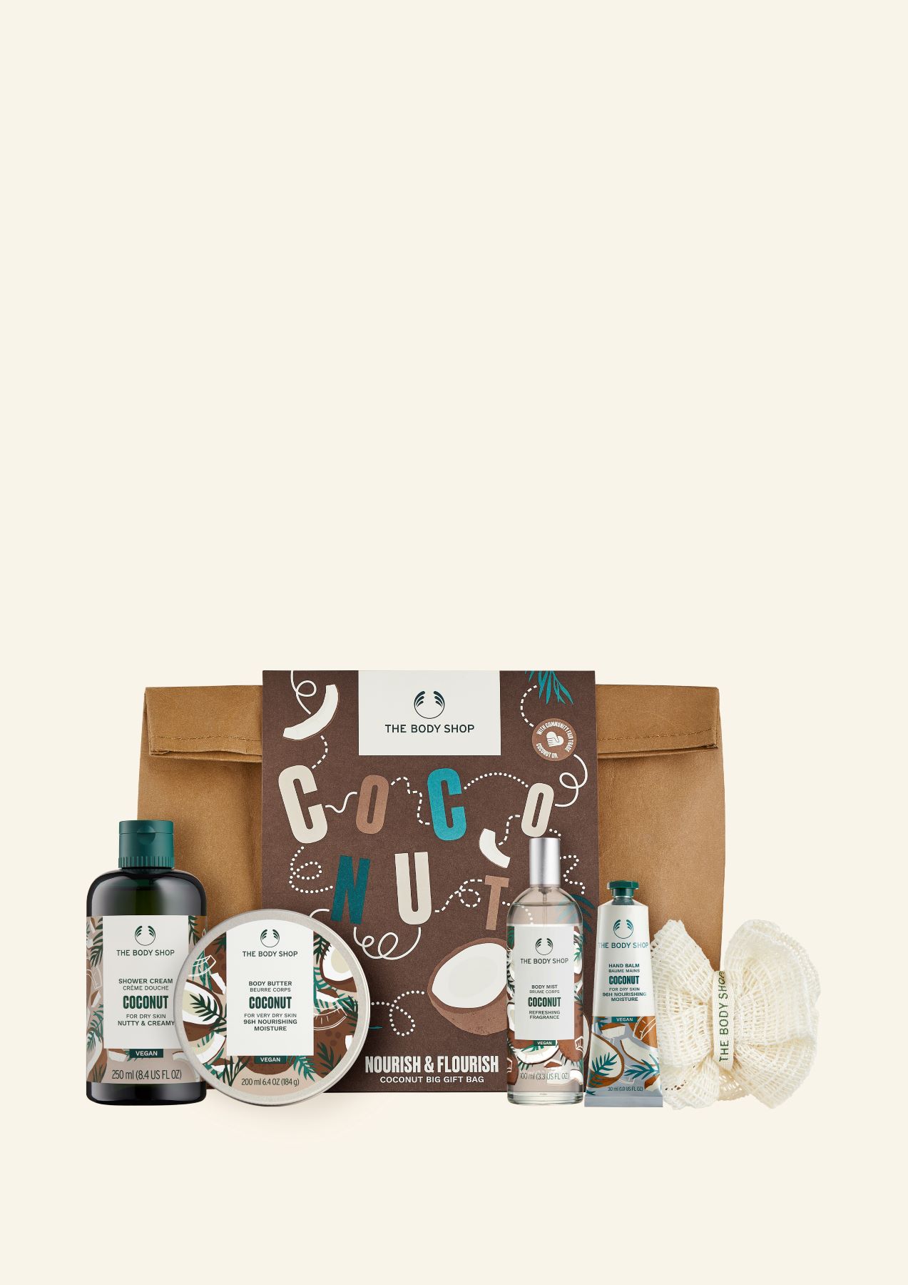 Darilna torba kokos Nourish & Flourish 