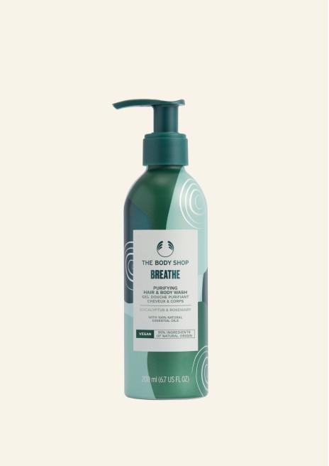 Gel za prhanje za lase in telo Breathe 200 ml