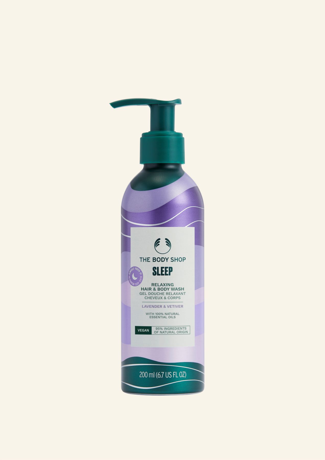 Sproščujoči gel za tuširanje za lase in telo Sleep 200 ml